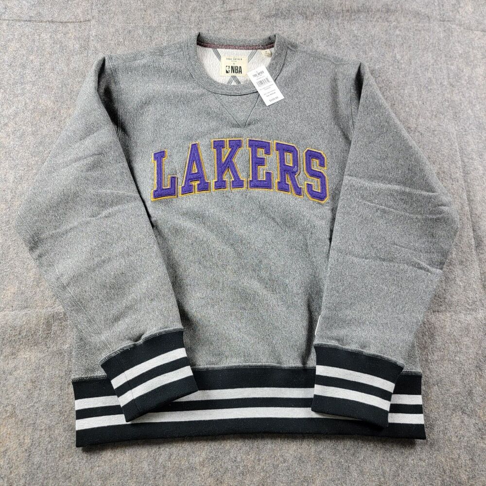 Todd Snyder x NBA LA Lakers Crewneck Sweatshirt size M Grey NWT $258